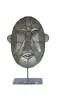 Product image 3 of the product “Small Mask on stand - Modell 1, 56cm height, sculpture from upcyceled oil barrel. ”